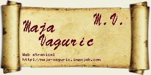 Maja Vagurić vizit kartica